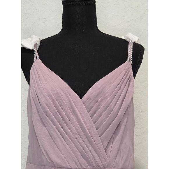 David's Bridal Bridesmaid Dress with Beaded Straps‎ - NWT - Picture 4 of 8